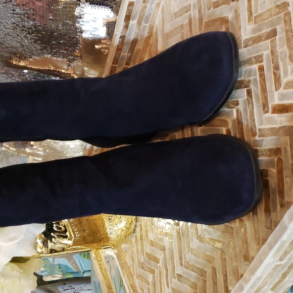 Aquatalia Navy Blue Boots ladies size 7 - Picture 5 of 9